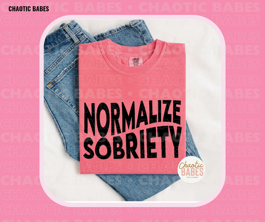 Tee - Normalize Sobriety